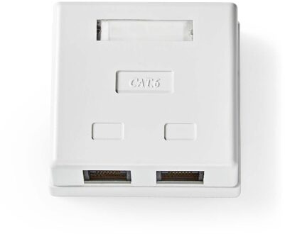 Nedis Wandcontactdoos Fresh Green Box Wall Box - 2-poort Poort(en) Wit