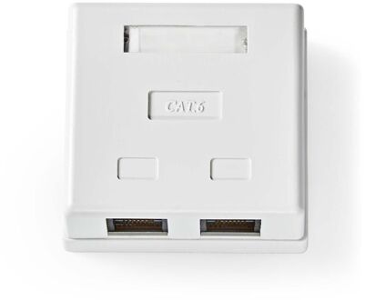 Nedis Wandcontactdoos Fresh Green Box Wall Box - 2-poort Poort(en) Wit