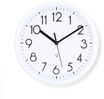 Nedis Wandklok | Diameter: 220 mm | Kunststof | Wit - CLWA105WT