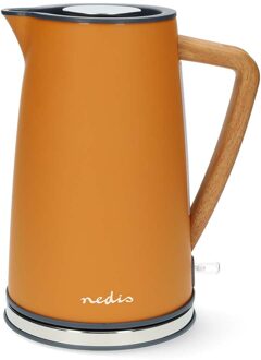 Nedis Waterkoker | 1.7 l | Soft-Touch | Oranje | 360 graden draaibaar | Verborgen verwarmingselement | Strix®-controller | Droogkookbeveiliging