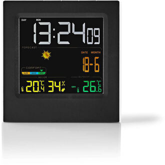 Nedis Weerstation - WEST404BK Zwart