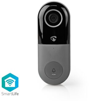 Nedis Wi-Fi Smart Video Doorbell Slimme deurbel Grijs