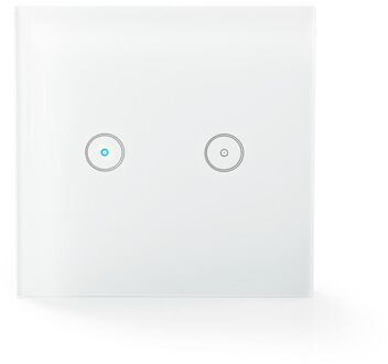 Nedis WiFi Smart Light Switch | Dual Smart home accessoire Wit