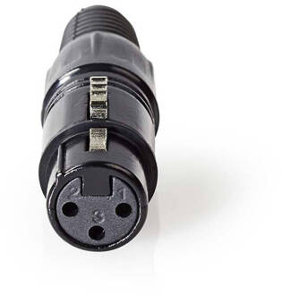 Nedis XLR-Connector - COTP15902BK - Zwart