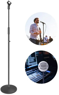 Neewer Compact Base Microphone Floor Stand with Mic Holder Adjustable Height from 39.9 to 70 inches Durable Iron-made Stand