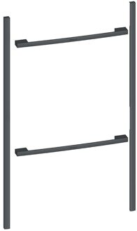 Neff Z990BAY0 Flex Design zijlijsten en grepen Anthracite Grey voor compacte bakoven 45 cm + compacte bakoven 45 cm restant