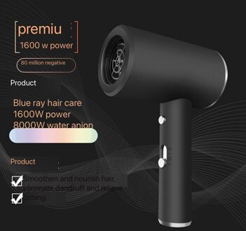 Negatieve Ionen Föhn, Sneldrogend Machine, Sneldrogend Föhn, traploze En Koude Lucht Switching, Haar Styling grijs / UK