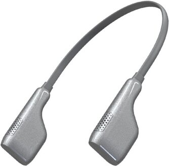 Negatieve Ionen Generator Halter Ketting Luchtreiniger Draagbare Auto Air Cleaner licht grijs