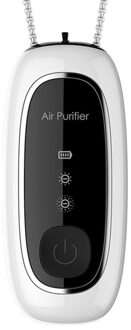 Negatieve Ionen Generator Luchtreiniger Verwijder Formaldehyde Bacteriën Ketting 2 Versnellingen Concentratie Verstelbare Air Cleaner U1JE wit