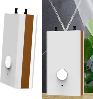 Negatieve Ionen Luchtreiniger Ketting Wearable Air Cleaner Usb Opladen & Rustig gouden