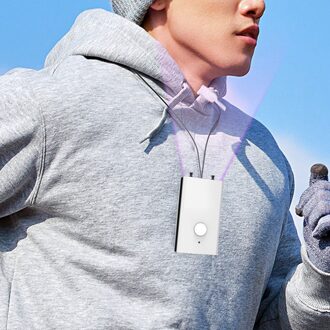 Negatieve Ionen Luchtreiniger Ketting Wearable Air Cleaner Usb Opladen & Rustig zwart