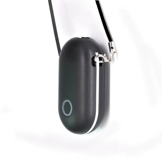 Negatieve Ionen Luchtreiniger Wearable Ketting Mini Draagbare Usb Air Cleaner Negatieve Lon Generator Lage Noise Luchtreiniger zwart