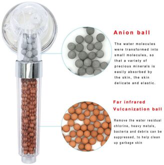 Negatieve Ionische Filtratie Douchekop Drie Modus Hoge Druk Stone Saving Lage Waterdruk Douchekop