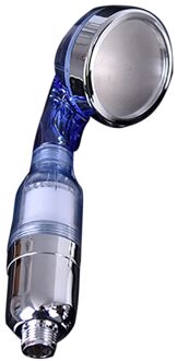 Negatieve Lonic Filtratie Douchekop Drie Modus Hoge Druk Steen Gezondheid All-Natuurlijke Water Filter Badkamer Bad Douchekop Blauw