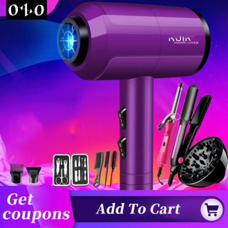 Negative ion hair dryer hair care professional quick-drying household portable hair dryer diffuser constant styling tool