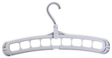 Negen-gat Roterende Magic Kleerhanger Thuis Organisator multifunctionele Opvouwbare magie Hanger Garderobe Drogen Voor Kleding opslag grijs