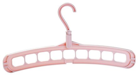 Negen-gat Roterende Magic Kleerhanger Thuis Organisator multifunctionele Opvouwbare magie Hanger Garderobe Drogen Voor Kleding opslag roze