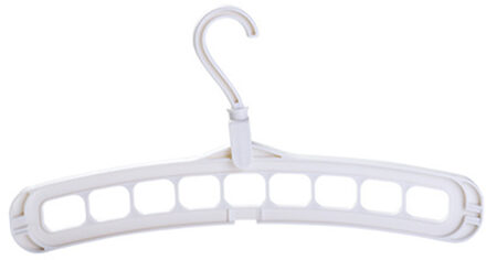 Negen-gat Roterende Magic Kleerhanger Thuis Organisator multifunctionele Opvouwbare magie Hanger Garderobe Drogen Voor Kleding opslag wit