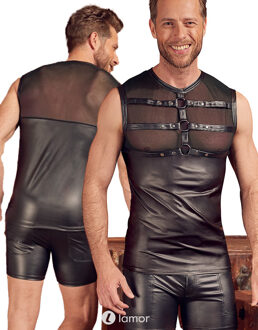 NEK Heren shirt met harnas effect, NK1516 - Maat: M