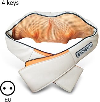 Nek Massager Sjaal Shiatsu Cervicale Apparaat Thuis Auto Schouder Massage Machine Ontspanning Menselijk Simulatie Sjaals 4 keys US