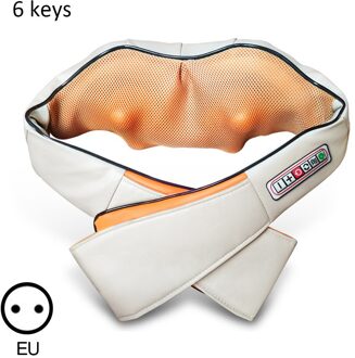 Nek Massager Sjaal Shiatsu Cervicale Apparaat Thuis Auto Schouder Massage Machine Ontspanning Menselijk Simulatie Sjaals 6 keys EU