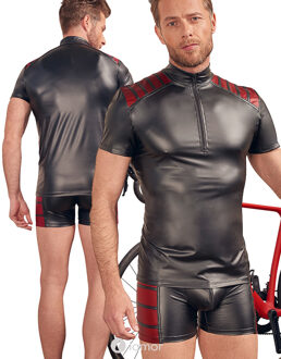 NEK Shirt in tweekleurig mattlook, NK1542 - Maat:: S