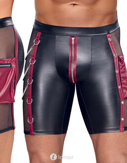 NEK Zwarte/rode mattlook short , NK2133539 - Maat:: S