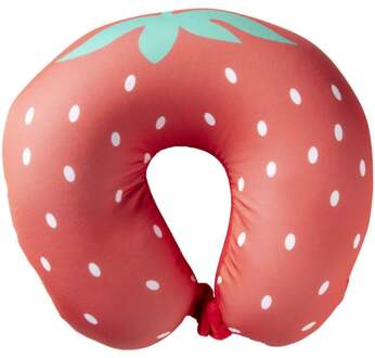 Nekkussen aardbei - rood/groen