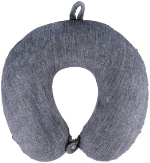 Nekkussen Heather - grijs - met ophangclip - polyester - reiskussen voor onderweg