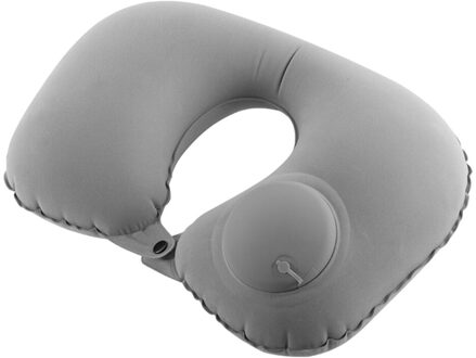 Nekkussen U-vormige Air Opblaasbare Reizen Kussen Nek Ondersteuning Home Auto Auto Accessoires grijs