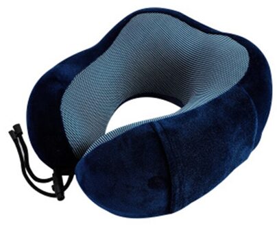 Nekkussen Zachte Pure Traagschuim Nekkussen Diepe Slaap Wasbare Vliegtuig Reizen U Vormige Kussen Reistas BU7