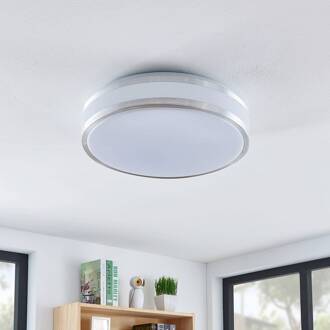 Nelia LED plafondlamp, rond, 41 cm wit, aluminium