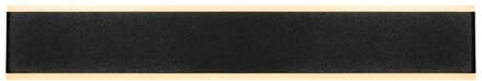 Nelson LED wandlamp, breedte 50,5cm, zwart, CCT, omhoog/omlaag