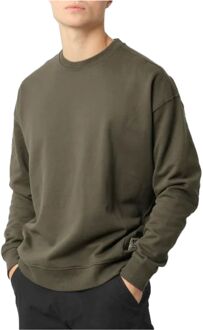 Nelson Organic Crew Sweater Heren groen - XXL