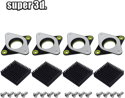 NEMA 17 42 Stepper Damper Meal & Rubber Stepper Motor Vibration Damper Imported genuine nema 17 shock absorber With Heat Sink