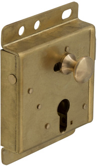 Nemef 1640K/5 Ls Opleg dagschootslot | DM43mm | slotkast messing 100x137mm | 1 toers | DR 3 | draairichting: links - 9164055002