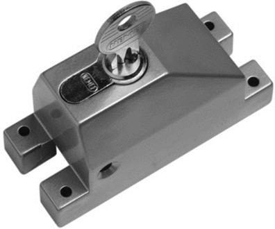 Nemef 2809 Espagnoletbeveiliger voor pompespagnolet 1E | zonder cilinder | kleur: grijs | 97 x 40 x 56 mm - 9280900000