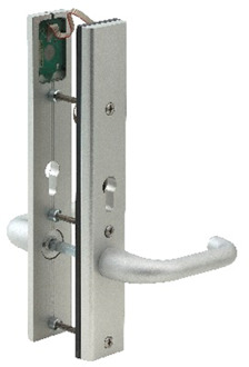 Nemef 7380/05 Radaris Evolution alu. IBW comforte beslag SKG*** rechthoekig | binnen- en buitenzijde met kruk zonder cilindersparing. - 9738005720