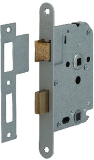 Nemef Badkamerslot Wc-slot Insteekslot 1264/17 - Rvs - 63mm