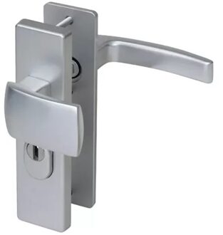 Nemef Veiligheidsbeslag Voor Deur 3405-ii - Aluminium Zilver - Skg*** Kerntrekbeveiliging Vaste Knop - Pc55mm