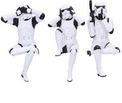 Nemesis Now Stormtrooper Figures Three Wise Sitting Stormtroopers 11 cm