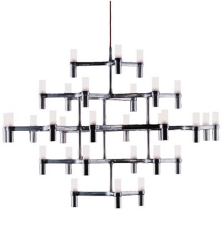 NEMO Crown Major Kroonluchter - Polished Alu Grijs