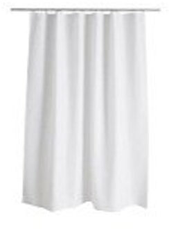 NEMO Douchegordijn PEVA zachte kunststof 03 mm dik 1350 x 1800 mm wit ondoorzichtig 9 ringgaten zonder ringen zonder stang 315021001