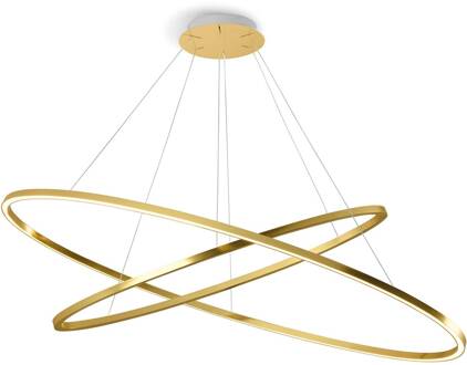 NEMO Ellisse Double hanglamp 2700K goud gelakt goud gelakt, opaalwit