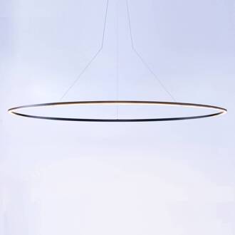 NEMO Ellisse Mega hanglamp Down 2700K zwart zwart, opaalwit