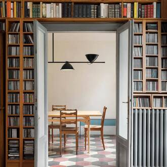 NEMO hanglamp LBB01, zwart, 4-lamps, aluminium