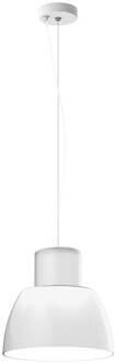 NEMO hanglamp Lorosae, wit, Ø 30 cm, glas, E27
