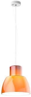 NEMO Hanglamp Nemo Lorosae, oranje, Ø 30 cm, glas, E27