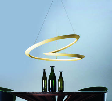 NEMO Kepler hanglamp 2.700K Up Ø110cm goud goud gelakt