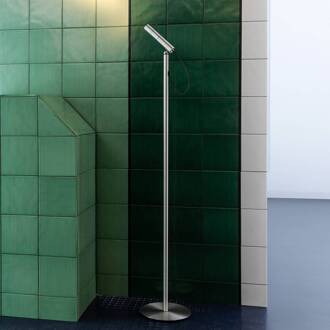 NEMO LED vloerlamp Type, aluminiumkleurig, 2700 K, dimbaar
